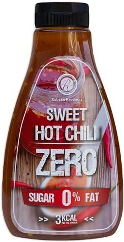 Delicious Rabeko Zero sauces: low-calorie, zero-sugar, zero-fat - Sweet Hot Chili - 425ml